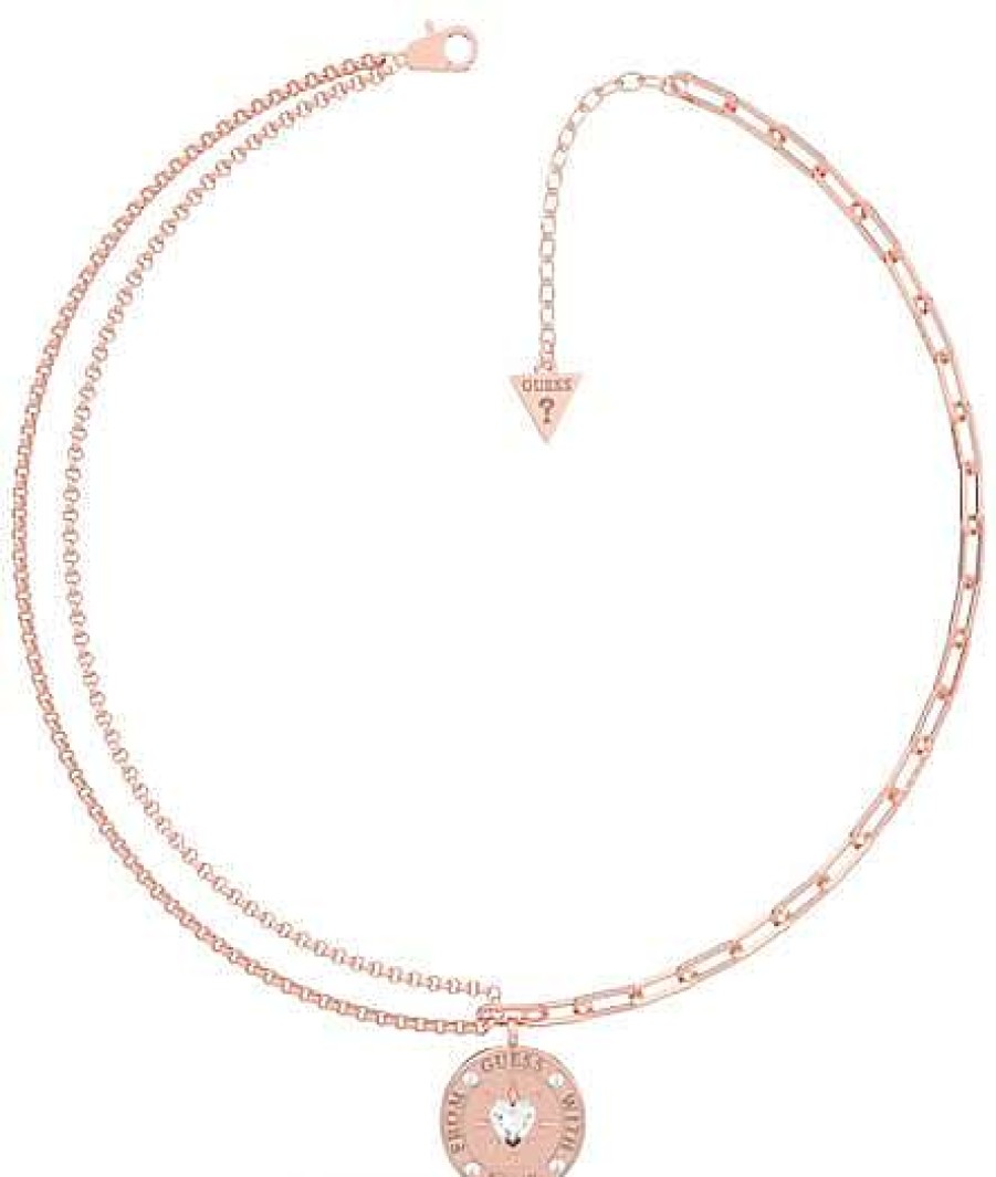 Guess 15-17 Catena Dbl 20Mm Monete Rg Oro Rosa Online