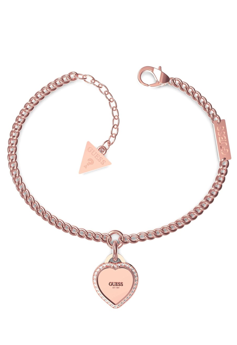 Guess Bracciale Con Cuore E Cristalli 13Mm Wholesale