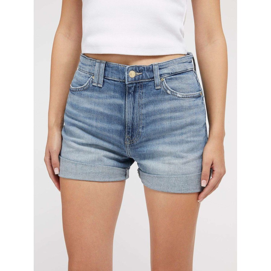 Guess Shorts In Denim Dalla Vestibilita Comoda Bora Blu Wholesale