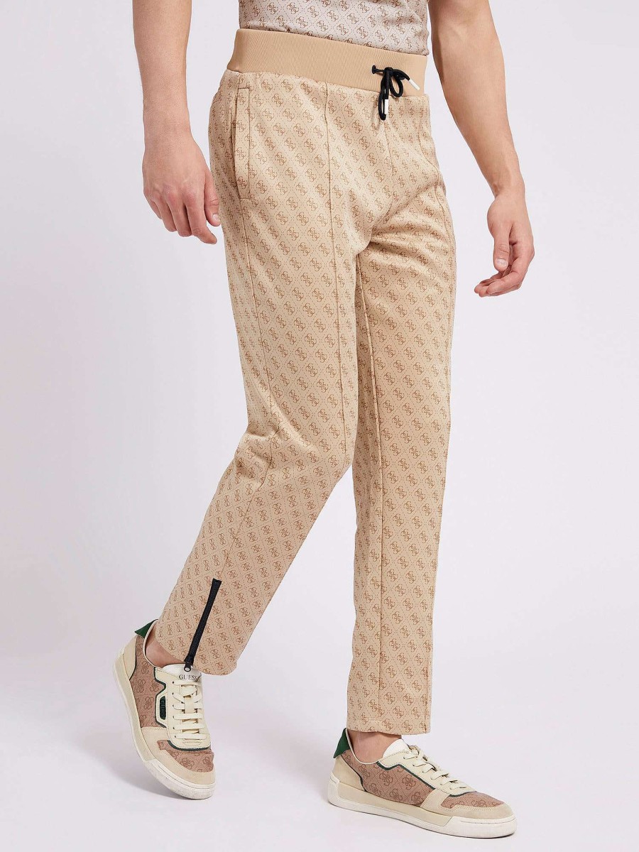 Guess Pantalone Korbin 4G Aop Beige Bianco Wholesale