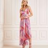 Guess Abito Maxi Madeline Stampa Madeline Clearance