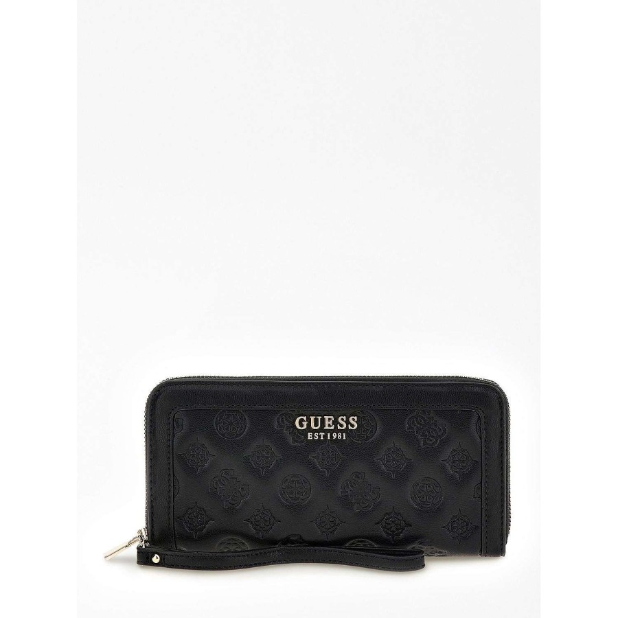 Guess Abey Slg Large Zip Around Hot