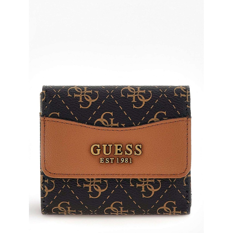 Guess Carta Nell Logo Slg E Portamonete Logo Marrone/Cognac Clearance