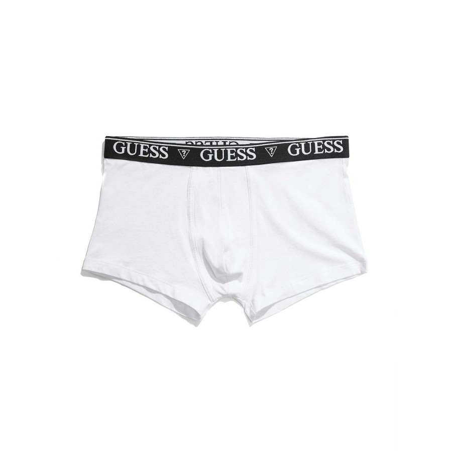 Guess Baule Da Boxer Barney Cash Count Bianco Ottico New