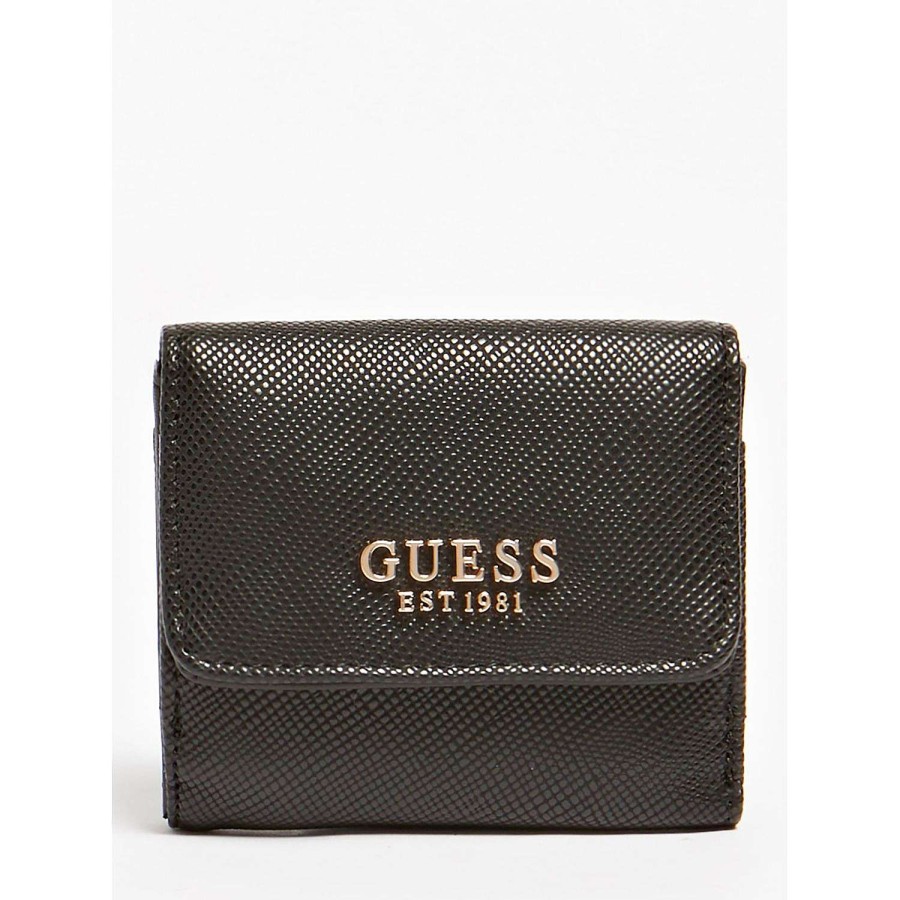 Guess Porta Carte E Portamonete Laurel Slg Nero New