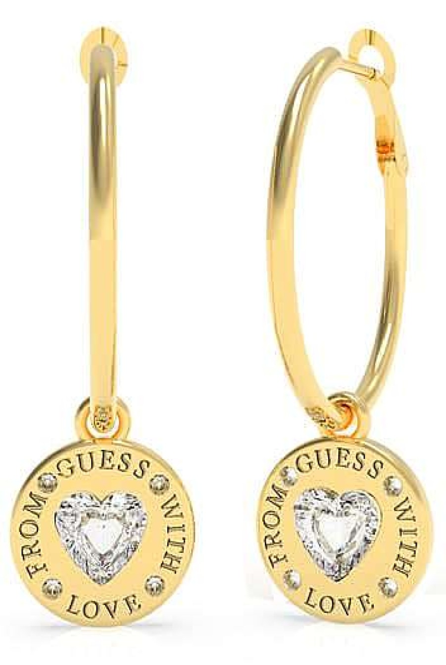 Guess Cerchi Da 25 Mm E Moneta Da 12 Mm Yg Oro Best